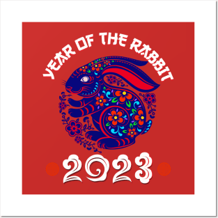 Chinese New Year 2023 Year of the Rabbit Horoscope Pop Art Posters and Art